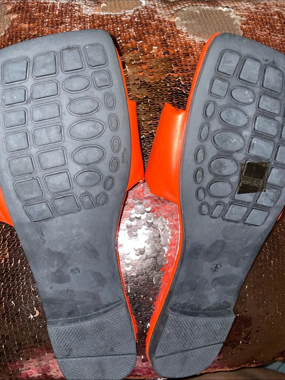 Orange Runched Slides